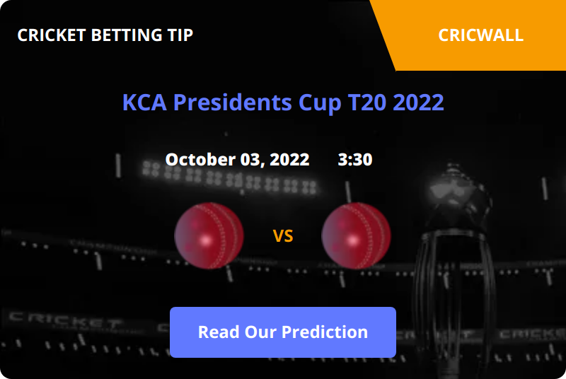 Kca Royals VS Kca Lions Match Prediction 03 October 2022